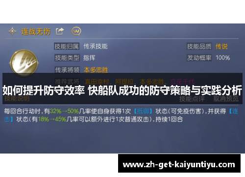 如何提升防守效率 快船队成功的防守策略与实践分析 如何提升防守效率 快船队成功的防守策略与实践分析